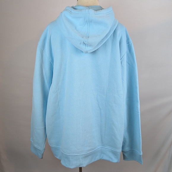 Life Is Good Fleece Hoodie Pullover Sunflower Kangaroo Pocket Light Blue XXL NWT - Picture 6 of 15